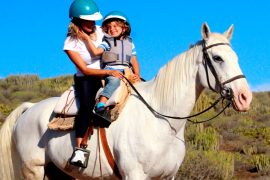 Horse riding family